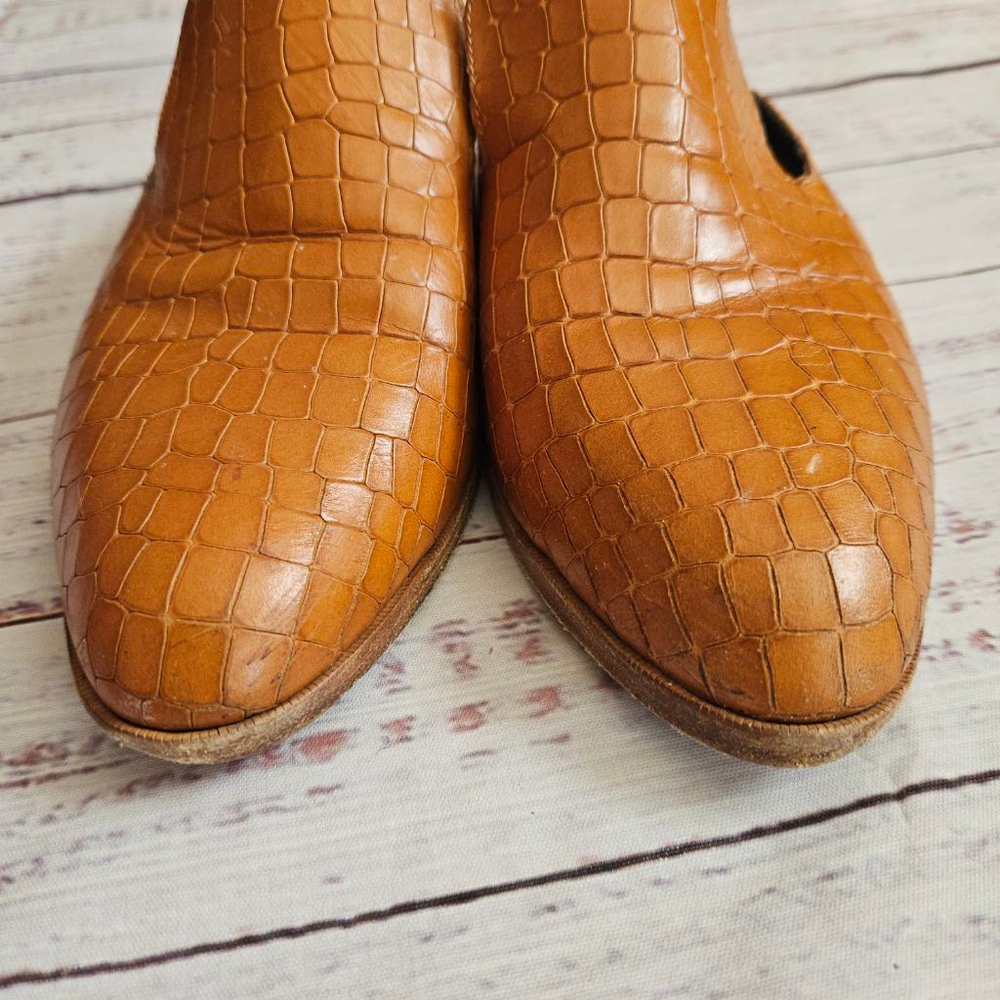 Robert Clergerie Alice Reptile Leather Mules Womens 39.5 Slides - Picture 6 of 7